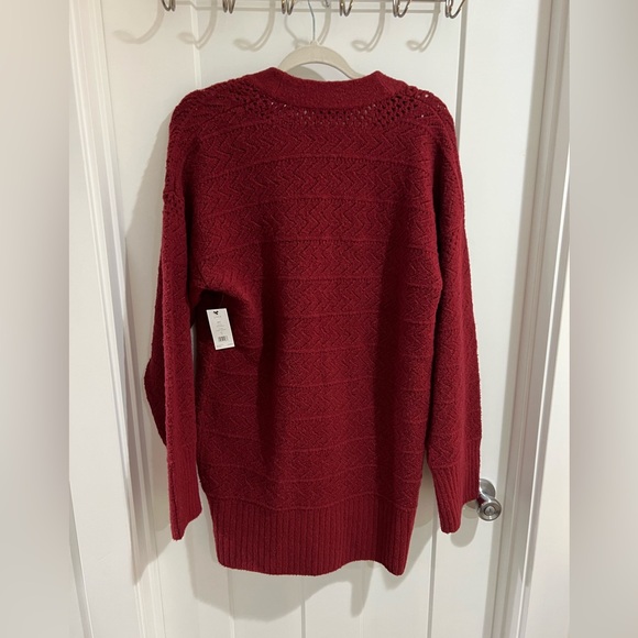 Joie Brea Cardigan in Russet Brown (looks maroon to me) Size L (NWT) - Picture 2 of 12